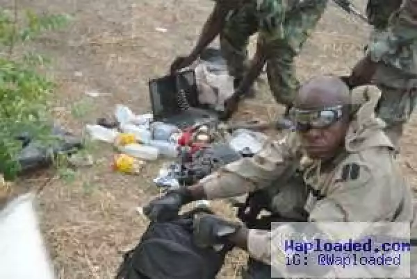 Boko Haram Bomb Factory Destroyed By Nigerian Army (Photos)